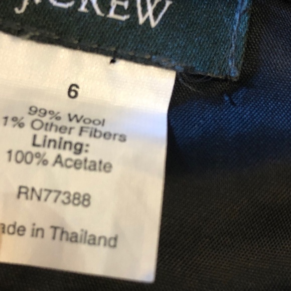 Size 6 J crew pinstripe skirt - Picture 4 of 4